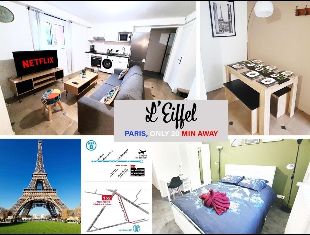 L'Eiffel - Self Checking, 20Min From Paris Drancy Exterior foto